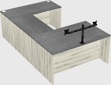 U-shaped desk