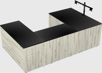 U-shaped desk