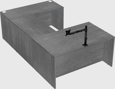U-shaped desk