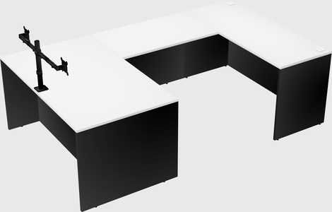 U-shaped desk