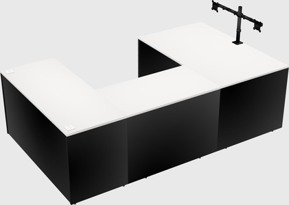 U-shaped desk