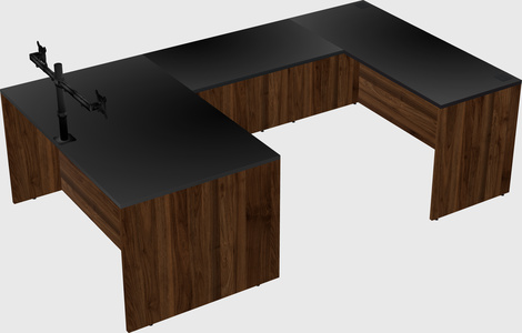U-shaped desk
