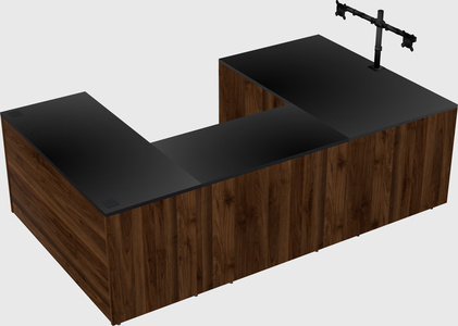 U-shaped desk