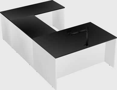U-shaped desk