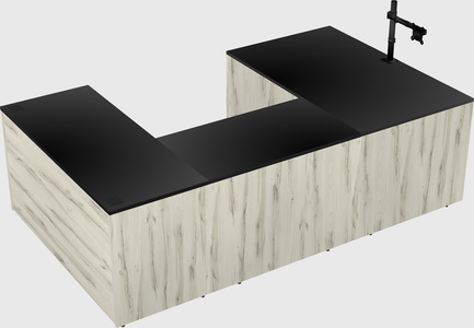 U-shaped desk