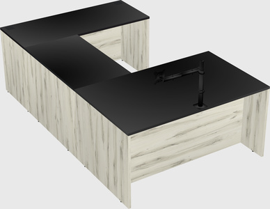 U-shaped desk