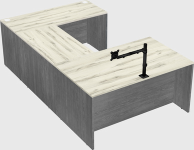 U-shaped desk