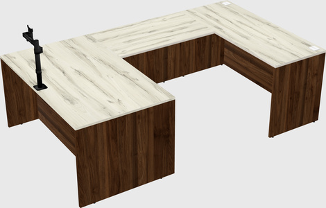 U-shaped desk