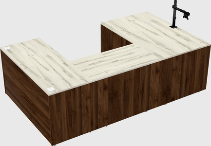 U-shaped desk