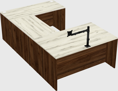 U-shaped desk