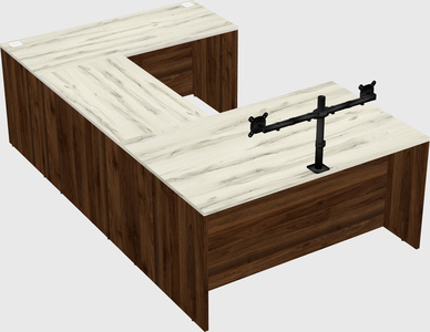 U-shaped desk