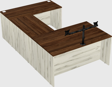 U-shaped desk
