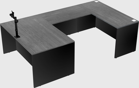 U-shaped desk