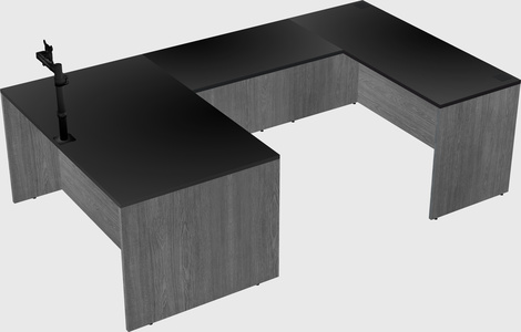 U-shaped desk