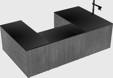 U-shaped desk