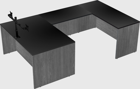 U-shaped desk