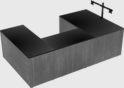 U-shaped desk