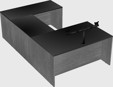 U-shaped desk