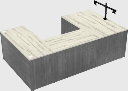 U-shaped desk