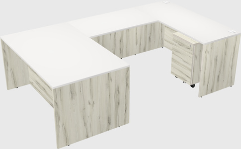 U-shaped desk