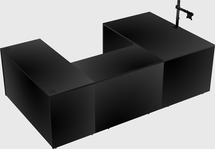 U-shaped desk
