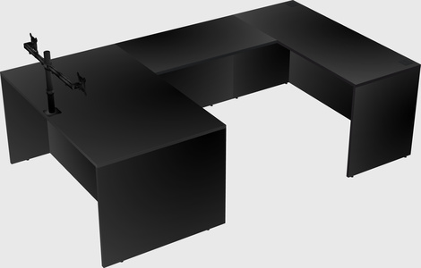 U-shaped desk
