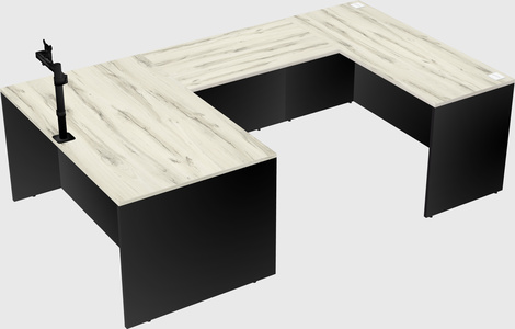 U-shaped desk
