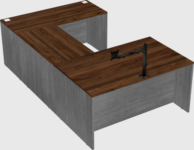 U-shaped desk