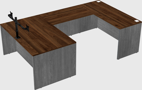 U-shaped desk