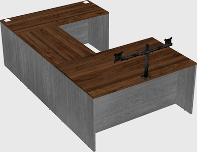 U-shaped desk