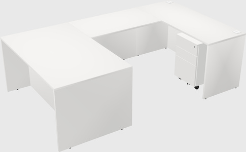 U-shaped desk