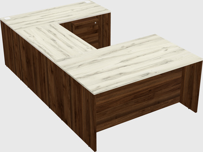 U-shaped desk