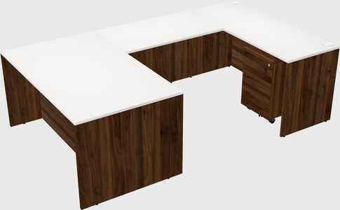 U-shaped desk