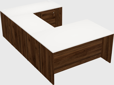 U-shaped desk