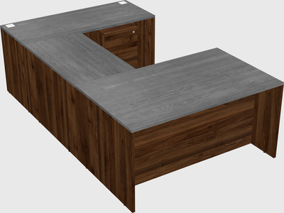 U-shaped desk