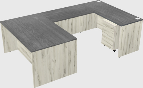 U-shaped desk
