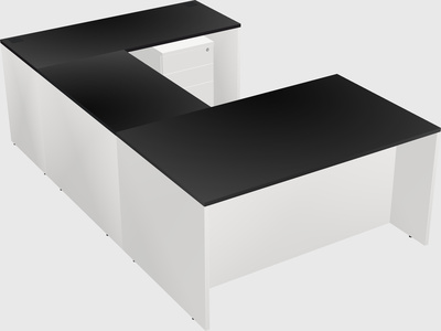 U-shaped desk