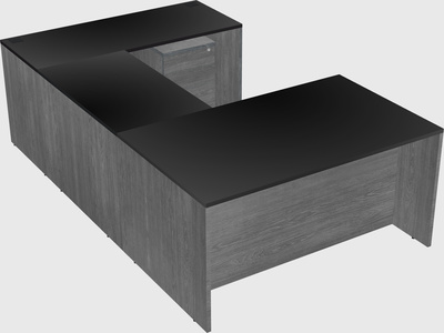 U-shaped desk