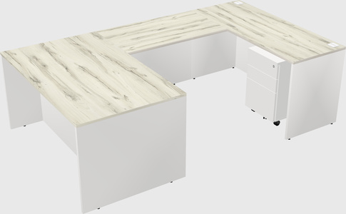 U-shaped desk