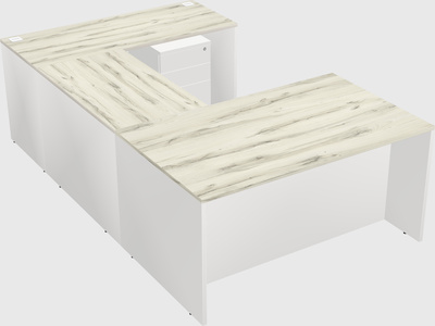 U-shaped desk
