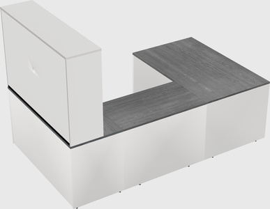 U-shaped desk