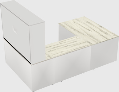 U-shaped desk