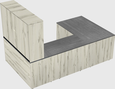 U-shaped desk