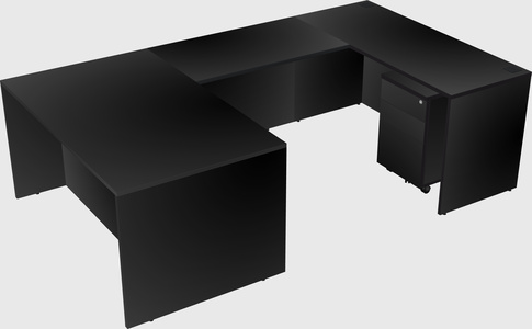 U-shaped desk
