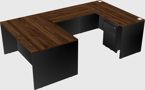 U-shaped desk