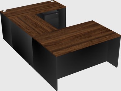 U-shaped desk