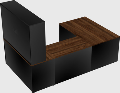 U-shaped desk