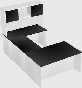 U-shaped desk