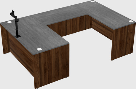 U-shaped desk