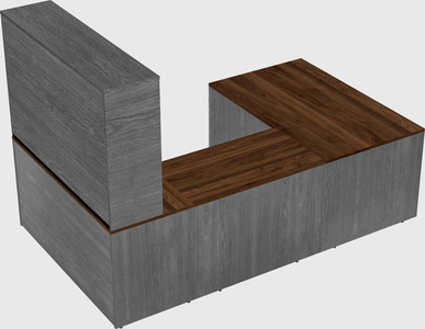 U-shaped desk